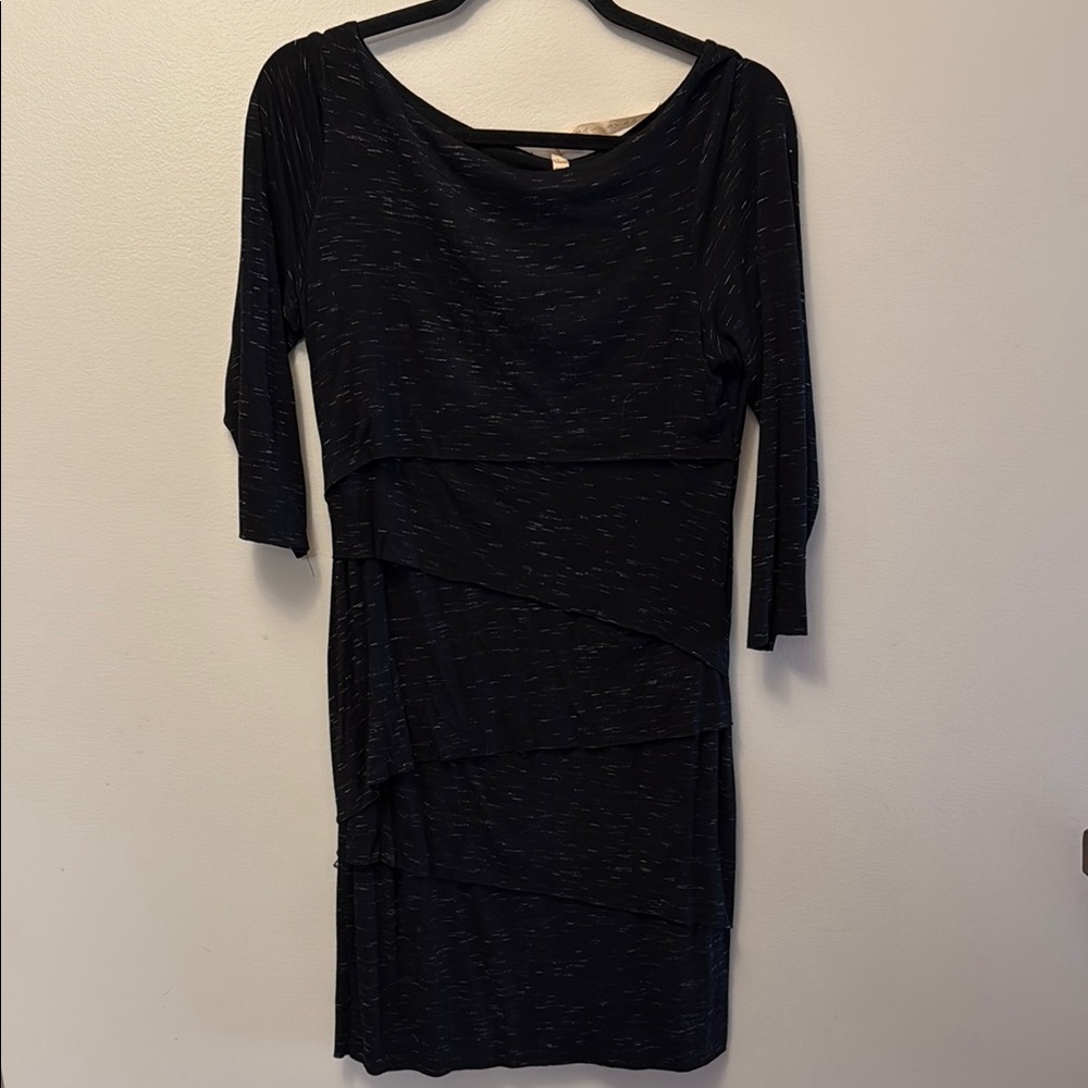 Bailey 44 Heathered Black Jersey Dress